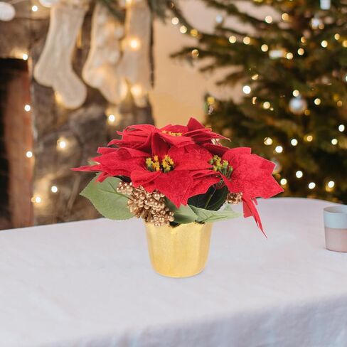 الاصطناعي عيد الميلاد البونسيتة نبات الصنوبر المخاريط عطلة الطاولة ترتيب الزهور عيد الميلاد ديكور المنزل مكتب in Kuwait