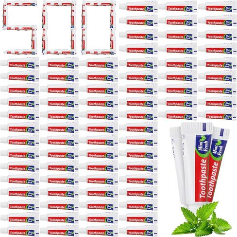 200 Pcs Mini Toothpaste Bulk Regular Toothpaste Clean Mint Toothpaste for Bad Breath, Helps Freshens Breath, Whitens Teeth Travel Size 0.18oz Toothpaste for Home Hotel Office School Camping in Saudi Arabia