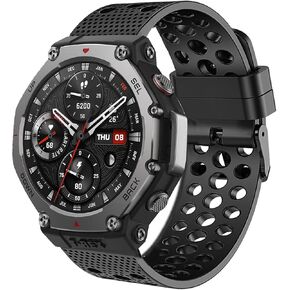Compatible with Amazfit T-Rex 3 bands, Lamshaw Quick Release 22mm, 20mm Silicone Replacement Wristbands Sport Strap Compatible with Amazfit T-Rex 3 48mm, Balance, Cheetah Pro, Cheetah Round, GTR 4 Limited Edition, Bip 5, Bip 5 Unity, GTR 4, GTR 3 Pro, GTR