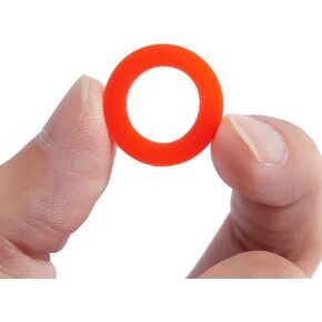 Litorange 30PCS Beer Washer,Keg Tap Line Washer Red Silicone(Better Than Rubber) Coupling Gasket for Beer Seal
