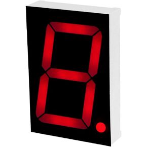 uxcell Common Anode 10 Pin 1 Bit 7 Segment Display 2.2 x 1.5 x 0.43 Inch 1.8" Red LED Display Digital Tube
