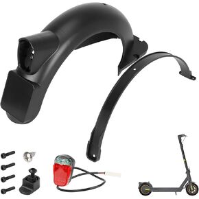 Scooter Spare Part Kit Includes Rear Fender + LED Taillight+hook+Adhesive strip (with screws) for Segway Ninebot Max G30D Electric Scooter Accessories