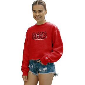 Blue 84 Women's NBA Officially Licensed Cropped Crewneck Sweatshirt Team Color