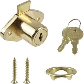 Desk Cabinet Lock,Antique Bronze Drawer Dreeser Cabinet Lock with Keys