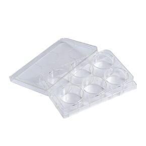 24-Well Polystyrene Cell Culture Plates with Lids, 10 Pcs Individual Wrapped Plates, Sterile, Tissue Culture Treated Plate for Laboratory Chemical Reaction