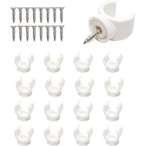 50Pcs 1/2 Inch PEX Pipe Clamps Clips,Pipe Hangers Clamps,White Plastic U Pipe Clamps, Essential Pipe Clamps for Secure Pipe Installations