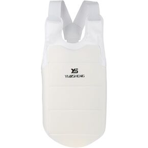 Karate Chest Guard Taekwondo Karate Chest Guard Vest Boxing Karate Protector Accessory for Unisex Adult Child (M)