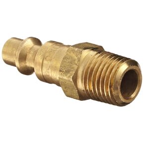Dixon Valve & Coupling DCP21B Brass Air Chief Industrial Interchange Quick-Connect Air Hose Fitting, Plug, 1/4" Coupling x 1/4" NPT Male