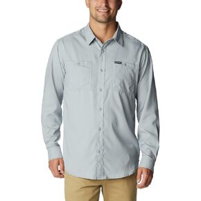 Columbia Men's Utilizer Woven Long Sleeve, Grey, XX-Large