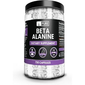 Pure Original Ingredients Beta Alanine, (730 Capsules) Always Pure, No Additives Or Fillers, Lab Verified