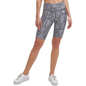 Calvin Klein Performance High-Waist Bike Shorts (X-Small, Feline Black)