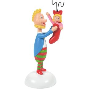 Department 56 Dr. Seuss Grinch Village Accessories Who's Perfect Stocking Stuffer Figurine, Resin Hand Crafted Collectible Christmas Figurines Home Decor Sculpture Shelf Statue, 2.875 Inch, Multicolor