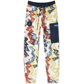 Essential Mountainside Cargo Print Fleece Sweatpants Men Size Medium to X-Large Multicoloured