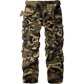 Alfiudad Womens Cargo Pants with Pockets, Women's Casual Military Army Hiking Combat Tactical Work Pants Trousers