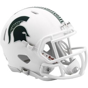 Michigan State Spartans Matte White 2023 NCAA Riddell Speed Mini Football Helmet