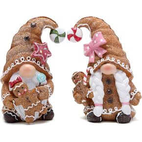 Hodao Christmas Gingerbread Man Gnomes – Christmas Party Home Decor Unique Design Christmas Elf Decorations Choice and Special Christmas Decor(Multicolor)