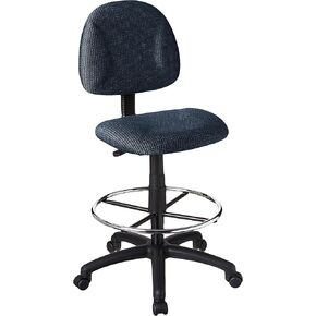 كرسي صياغة مريح من Boss Office Products مع أذرع حلقية باللون العنابي