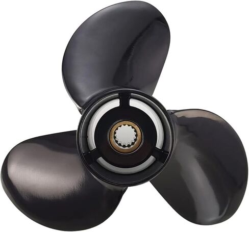 MeredithPropeller Outboard Propeller Aluminum 3 Blades for Suzuki Engines 60~140HP 14"x15" / 14"x17" / 14"x19" / 14"x21" 15 Tooth Spline. 4-Stroke in Saudi Arabia