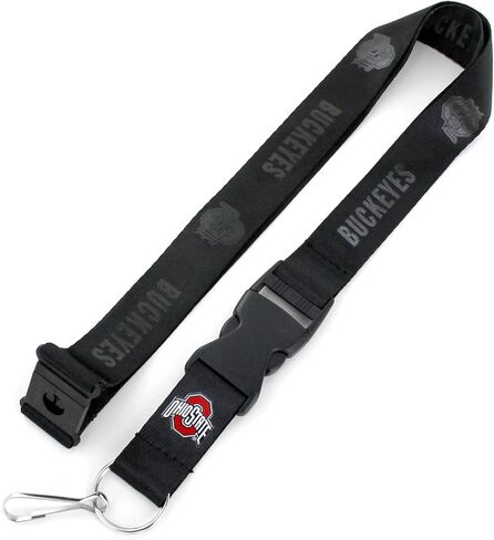 Aminco NCAA LSU Tigers Team Lanyard, Black on Black in Saudi Arabia