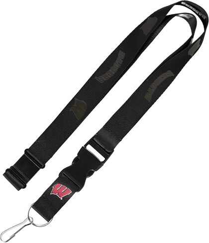 Aminco NCAA LSU Tigers Team Lanyard, Black on Black in Saudi Arabia