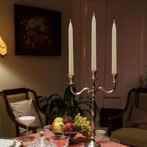 24 Pack Beeswax Taper Candles in Bulk 8 inch Tall - All Natural, 100% Pure Unscented Bee Wax Candle, Dripless, 5 Hours Burnning Time -Yellow in Kuwait