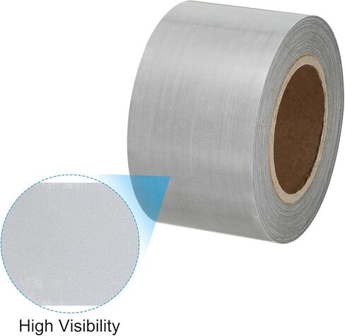 PATIKIL Reflective Tape, Self Adhesive High Visibility Reflective Stick on Tape for Clothing, Gray (1"x 17 Ft) in Kuwait