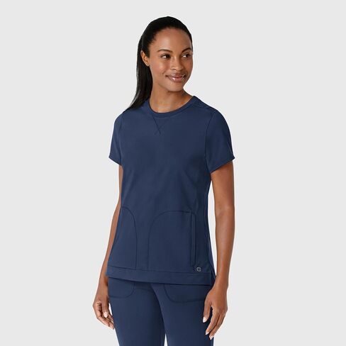 Wink Knit Women's Flex-n-Reach Crew Neck Scrub Top in Saudi Arabia