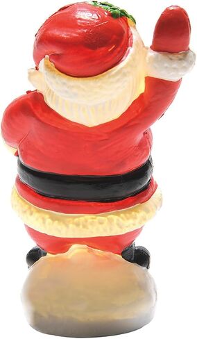 Department 56 Village Collection Accessories Blow Mold Santa Waving Lit Figurine, 2.28 Inch, Multicolor in Saudi Arabia