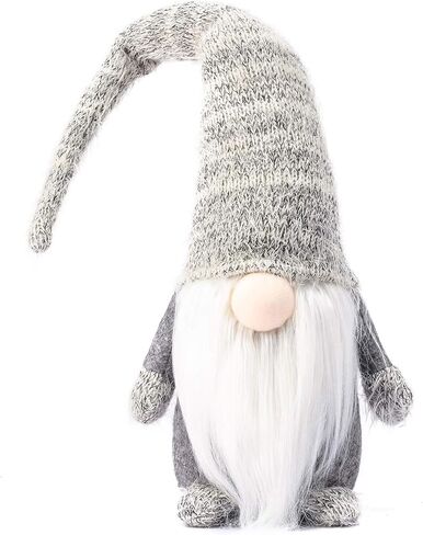 Funoasis السويدية المصنوعة يدويا أفخم التماثيل عيد الميلاد جنوم ديكور المنزل عطلة الحلي رائعتين محظوظ عيد الحب عيد الفصح شكرا إعطاء هدية عيد الميلاد التماثيل المحشوة (أخضر - 19 بوصة) in Kuwait