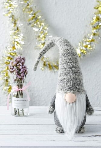 Funoasis السويدية المصنوعة يدويا أفخم التماثيل عيد الميلاد جنوم ديكور المنزل عطلة الحلي رائعتين محظوظ عيد الحب عيد الفصح شكرا إعطاء هدية عيد الميلاد التماثيل المحشوة (أخضر - 19 بوصة) in Kuwait