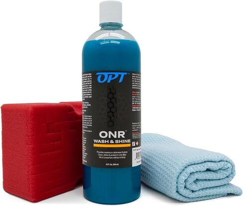 Optimum No Rinse Wash and Shine with Power Wheel Cleaner Kit – 32 oz ONR Car Wash with New 17 oz Wheel Cleaning Solution in Kuwait