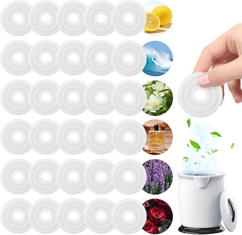 30 عبوة من 30 قطعة من المناشف المعطرة البديلة لتدفئة المناشف، وسادات معطرة برائحة منعشة لدلو تدفئة المناشف، 6 نكهات in Kuwait