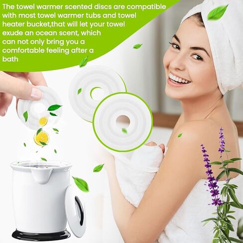 30 عبوة من 30 قطعة من المناشف المعطرة البديلة لتدفئة المناشف، وسادات معطرة برائحة منعشة لدلو تدفئة المناشف، 6 نكهات in Kuwait