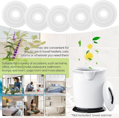 30 عبوة من 30 قطعة من المناشف المعطرة البديلة لتدفئة المناشف، وسادات معطرة برائحة منعشة لدلو تدفئة المناشف، 6 نكهات in Kuwait