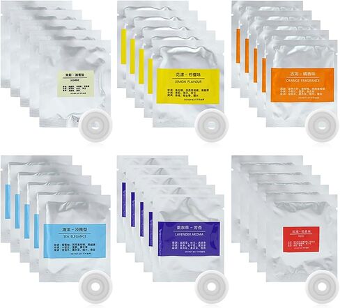 30 عبوة من 30 قطعة من المناشف المعطرة البديلة لتدفئة المناشف، وسادات معطرة برائحة منعشة لدلو تدفئة المناشف، 6 نكهات in Kuwait