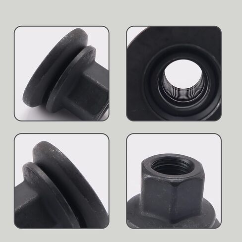 Wheel Nut 611-936 6509424AA Fit for Dodge/Ram 3500 4500 5500 Models, M14-1.5 Flange - 22mm Hex, 28.5mm Length, Medium, Pack of 10pcs in Saudi Arabia