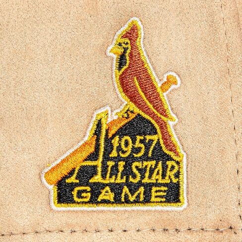 نيو إيرا سانت لويس كاردينالز 59FIFTY Cooperstown 1957 All-Star Game رقعة جانبية من الجلد السويدي الصناعي، قبعة in Saudi Arabia