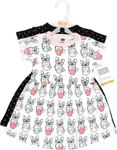 Hudson Baby Baby Girls Cotton Dresses, Butterfly Floral, 18-24 Months in Kuwait