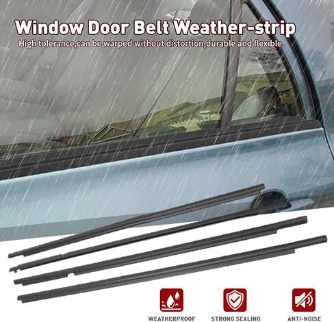 NEWSMARTS Automotive Weather Stripping Weatherstrip Window Trim Fits for Toyota Tundra CrewMax 2007-2018 2019, Window Seal Outside Parts in Saudi Arabia