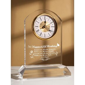 70th Birthday Gift Quartz Desk Clock – Elegant Home Blessing Decoration for Parents, Grandparents, Friends, Mom, Dad, Happy 70 Years Birthday Decoration for Women Men in Kuwait