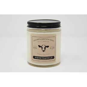 Honeysuckle Scented Cream Jar Candle, 5.5 Oz, Home Fragrance Accessories