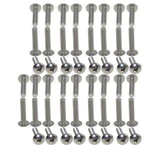 100pcs 304 Stainless Steel Pan Head Phillips Machine Screws M2.5 12mm