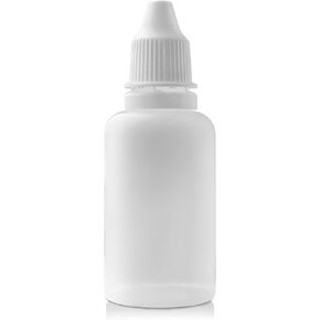 20 PCS 30ml Plastic Dropper Bottle - Squeezable Eye Dropper Bottles - Refillable Mini Dropper Bottles with Srew Cap - Ideal for Essence, Oil