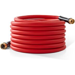 Garden Hose 50 ft x 5/8" Hot/Cold Heavy Duty Water Hose,-50°F to 190°F,Burst 600Psi Flexible Upgraded Rubber Hoses,3/4" Solid Fittings for All-weather Outdoor Lawn & Garden