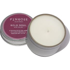 PINROSE Candles One of a Kind - Scented Apricot Wax Candles Clean, Vegan, Cruelty-free, and Hypoallergenic Scent with Essential Oils - Notes of Bulgarian Rose, Turkish Clove, Vanilla, Musk, Ambergris