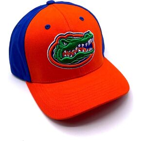 Officially Licensed University Florida Classic Two-Tone Hat Adjustable Gators Team Logo Embroidered Cap