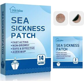 268 Bliss Sea Sickness Patch for Cruisers 14 Count (Pack of 1)