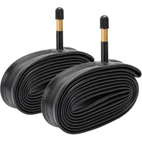 YUNSCM 2-PCS 26" Heavy Duty Bike Tire Tubes 26x1.50/1.90 AV48MM Schrader Valve 38/48-559 Inner Tubes Compatible with 26 x 1.50 26x1.75 26 x 1.90 Bike Bicycle Tires Tubes