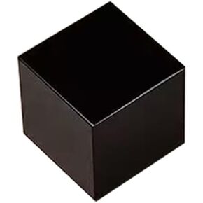 Black Obsidian Cube Crystal Stone Perfect for Meditation, Yoga, Chakra Balancing (4cm)