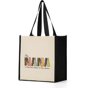 Grandma Mom Gifts Leopard Waterproof Tote Bag Granny Mum Mimi Gigi Oma Grammy Nanny Abuela Mimi Nana Yaya Gifts